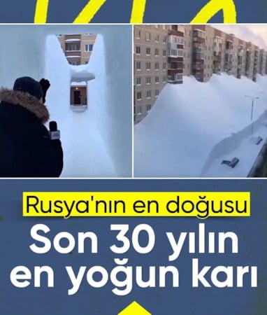 Kamçatka’da son 30 yılın en ağır kışı: Kar kalınlığı 1,5 metreyi aştı