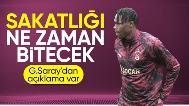 Galatasaray'dan Singo açıklaması: Şu anda sahalara dönüşü riskli