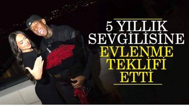 Fenerbahçeli futbolcu Talisca, 5 yıllık sevgilisine evlenme teklif etti