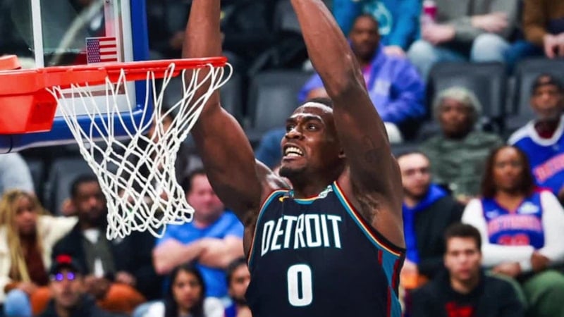 NBA'de Detroit Pistons'tan, Indiana Pacers'a 43 sayı fark