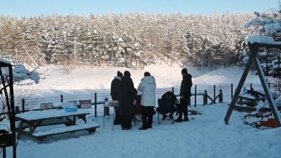 Kar yağışı sonrası Yozgatlılar, Türkiye'nin ilk milli parkında