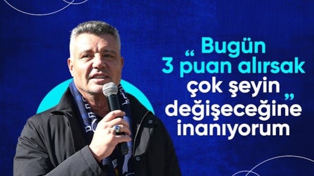 Sadettin Saran: 3 puan alırsak çok şey değişir