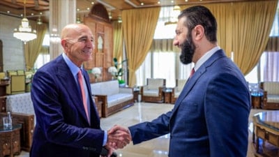 Ahmed Şara, Tom Barrack ile görüştü