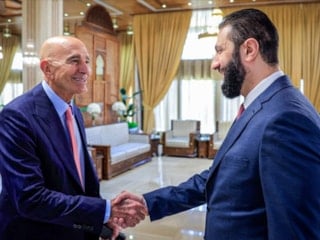 Ahmed Şara, Tom Barrack ile görüştü