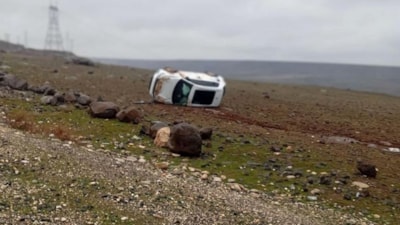 Batman'da otomobil takla attı: Sürücü yara almadan kurtuldu