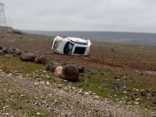 Batman'da otomobil takla attı: Sürücü yara almadan kurtuldu