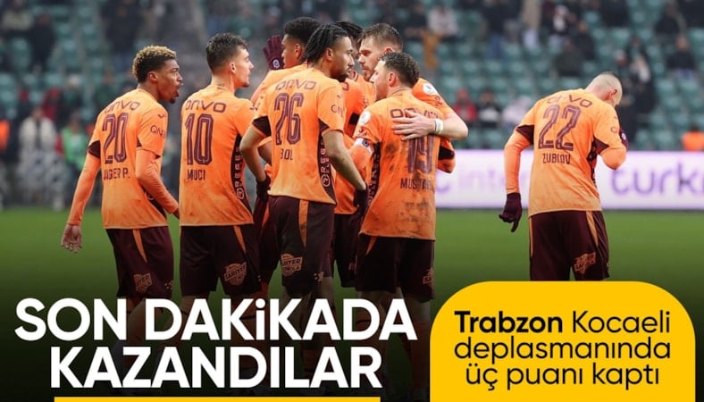 Trabzonspor, Kocaelispor deplasmanında kazandı