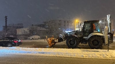 Düzce'de kar kalınlığı 10 santimetreyi aştı