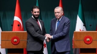 SON DAKİKA! Cumhurbaşkanı Erdoğan, Şara ile görüştü