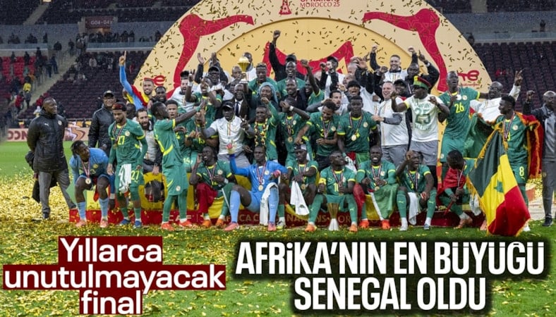 Olaylı finalde kupaya uzanan Senegal oldu