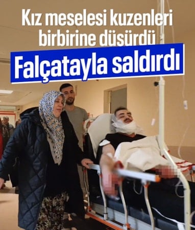 Bursa'da 'kız meselesi' yüzünden kuzenine falçatayla saldırdı