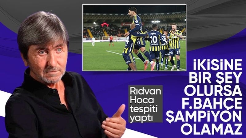 Rıdvan Dilmen'den Fenerbahçe için şampiyonluk iddiası: İki oyuncuyu diğerlerinden ayırdı...