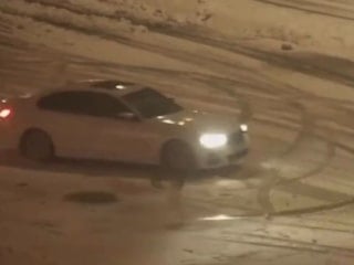 Bolu’da karlı otoparkta driftin bedeli ağır oldu