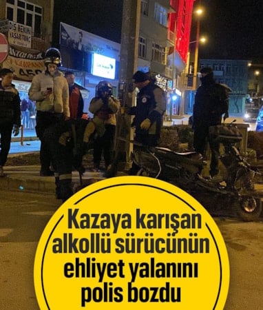Burdur'da alkollü sürücü kazaya karıştı