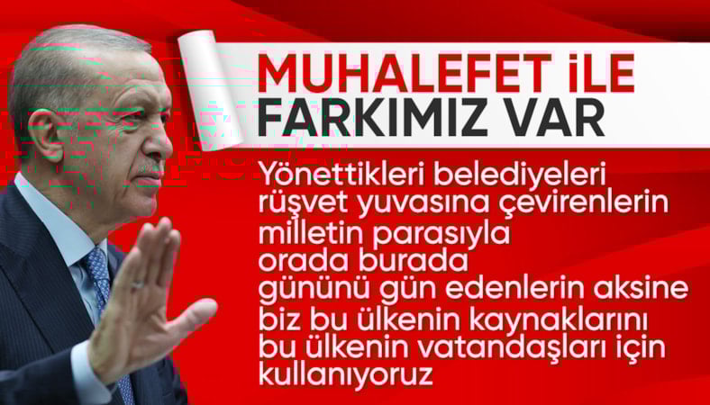 Cumhurbaşkanı Erdoğan'dan muhalefete: Her yatırımda vizyon farkı ortada