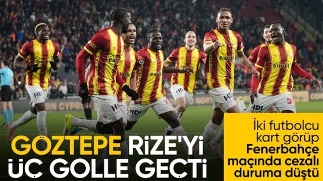Göztepe, Rizespor'a şans tanımadı