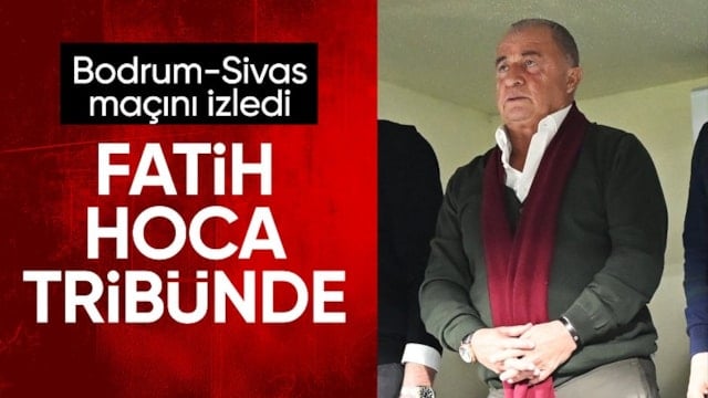 Fatih Terim, Bodrum FK - Sivasspor maçını takip etti