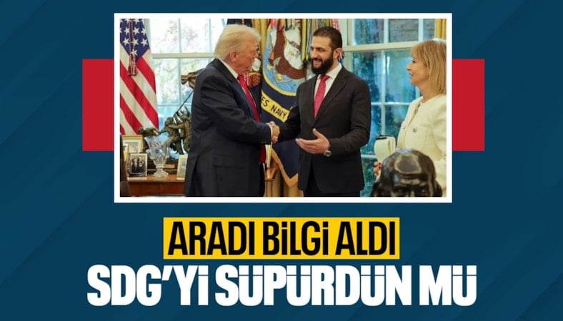 ABD Başkanı Trump, Suriye Cumhurbaşkanı Şara ile görüştü