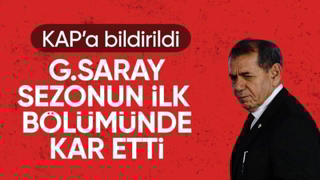 Galatasaray, sezonunun ilk 6 aylık bölümünde kar etti