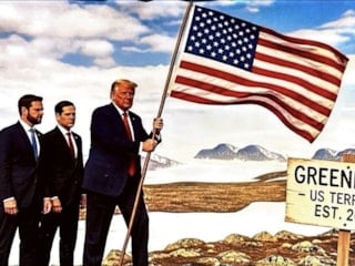 Donald Trump'ın Grönland ısrarı: Bayrak diktiği anları paylaştı