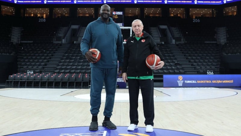 Cumhurbaşkanı Erdoğan ile Shaquille O'Neal bir araya geldi