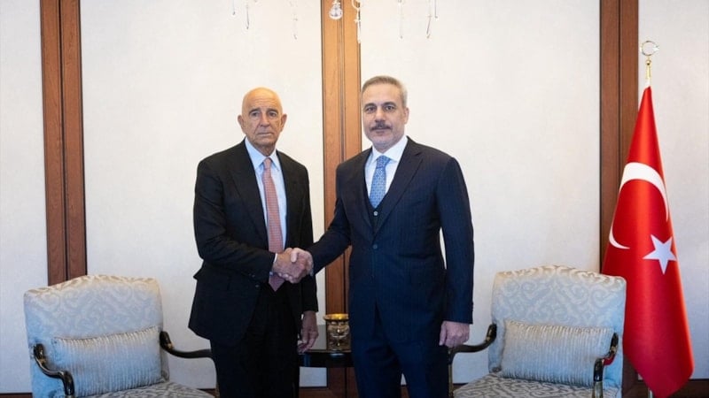 Hakan Fidan, Tom Barrack'ı kabul etti