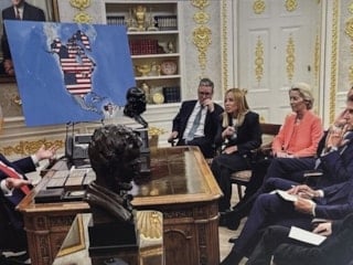 Trump; Kanada, Venezuela ve Grönland'ı içeren yeni bir ABD haritası paylaştı