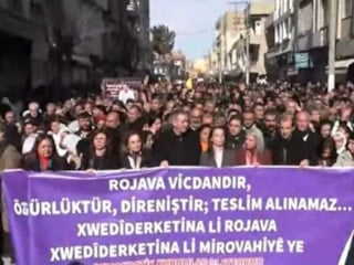 DEM Parti'den Suriye sınırında grup toplantısı: Yürüyüş başladı