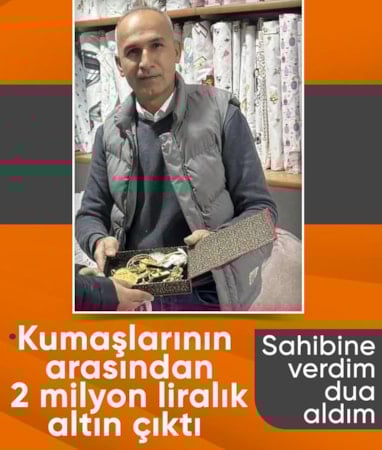 Şırnak'ta bulduğu altınları teslim etti