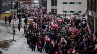 Ülkenin gördüğü en büyük protesto: Grönland satılık değil