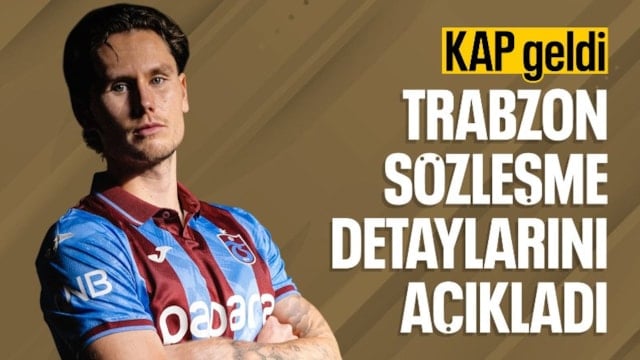 Trabzonspor, Mathias Lovik transferini KAP'a bildirdi