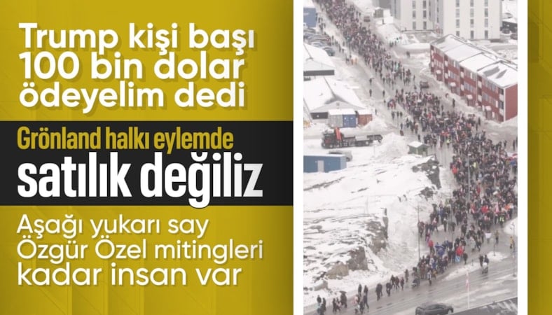Ülkenin gördüğü en büyük protesto: Grönland satılık değil