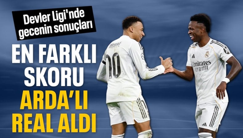 Şampiyonlar Ligi'nde sonuçlar: Real Madrid 6 golle kazandı