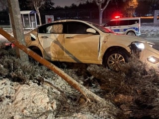 Kayseri'de alkollü sürücü kazaya karıştı