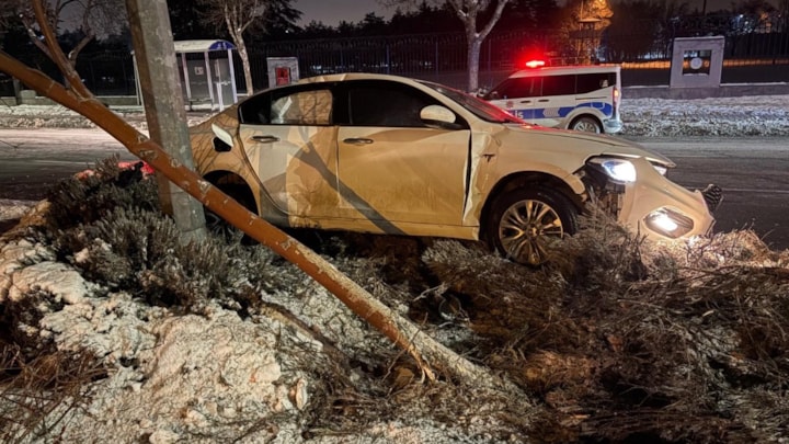Kayseri'de alkollü sürücü kazaya karıştı