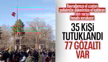 Nusaybin’de bayrak provokasyonu: PKK/SDG sempatizanlarına operasyon