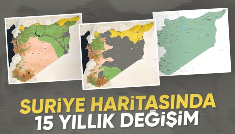 Suriye'de harita iki günde değişti: Son 15 yıldaki değişim dikkat çekiyor