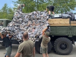 Rus askerlerinin yeni moloz yığını kamuflajı