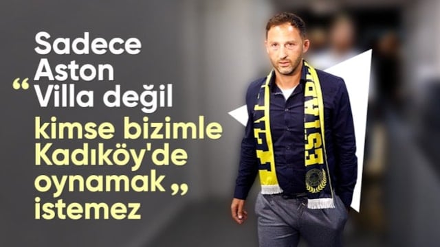 Domenico Tedesco: Aston Villa'dan saklanmamıza gerek yok