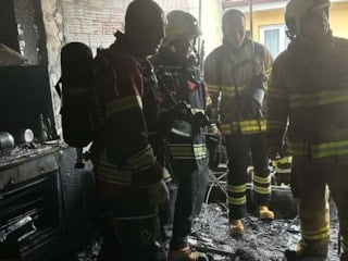 Balıkesir'de buzdolabı motorundaki patlamayla çıkan yangında ev kullanılamaz hale geldi