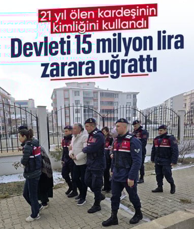 Yozgat'ta 21 yıl boyunca ölen kız kardeşinin kimliğini kullanıp maaş aldı