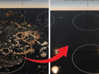 Meğer çözümü bu kadar basitmiş! Seramik ocakları ayna gibi parlatan 3 yöntem