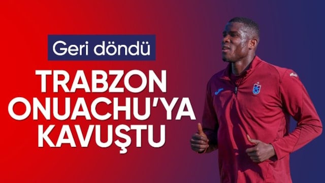 Paul Onuachu döndü! Trabzonspor, Kasımpaşa maçı hazırlıklarına devam etti
