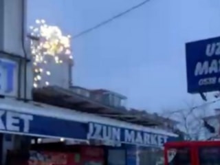 Tekirdağ’da elektrik telleri alev aldı