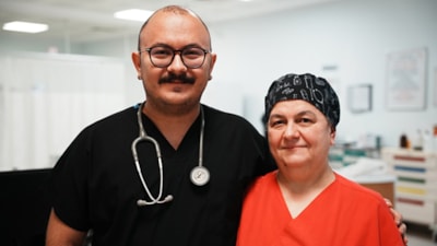 Çanakkale'de acil serviste anne-oğul mesaisi