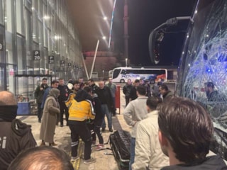 Trabzon Otogarı’nda otobüs, önce çocuğa sonra da perona çarptı