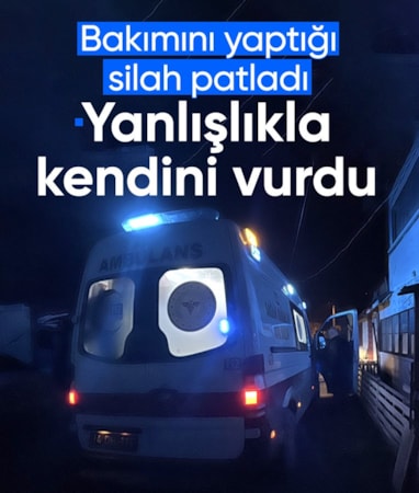 Bolu'da bakım yaptığı silah ateş aldı: Yanlışlıkla kendini vurdu