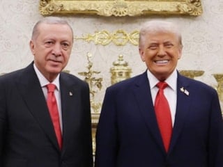 SONDAKİKA! Cumhurbaşkanı Erdoğan, Trump ile görüştü
