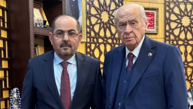 Devlet Bahçeli, Suriye eski Geçici Hükümeti Başkanı'nı kabul etti