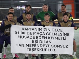 Ankara'da halı sahaya yeşil ışık, yengeye pankartlı teşekkür